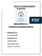 Department of Management Sciences: Submitted To
