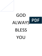GOD Always Bless YOU