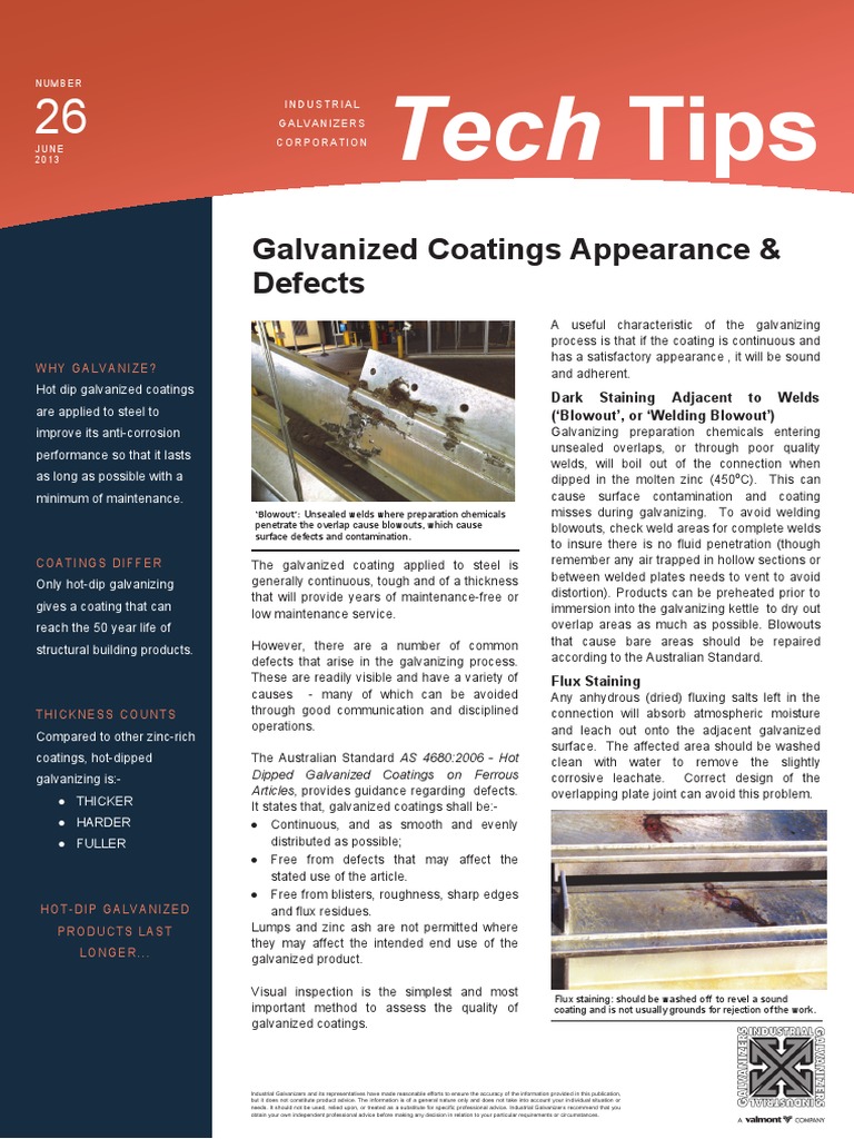 HDG Defects 1 PDF | PDF | Galvanization | Metallurgy