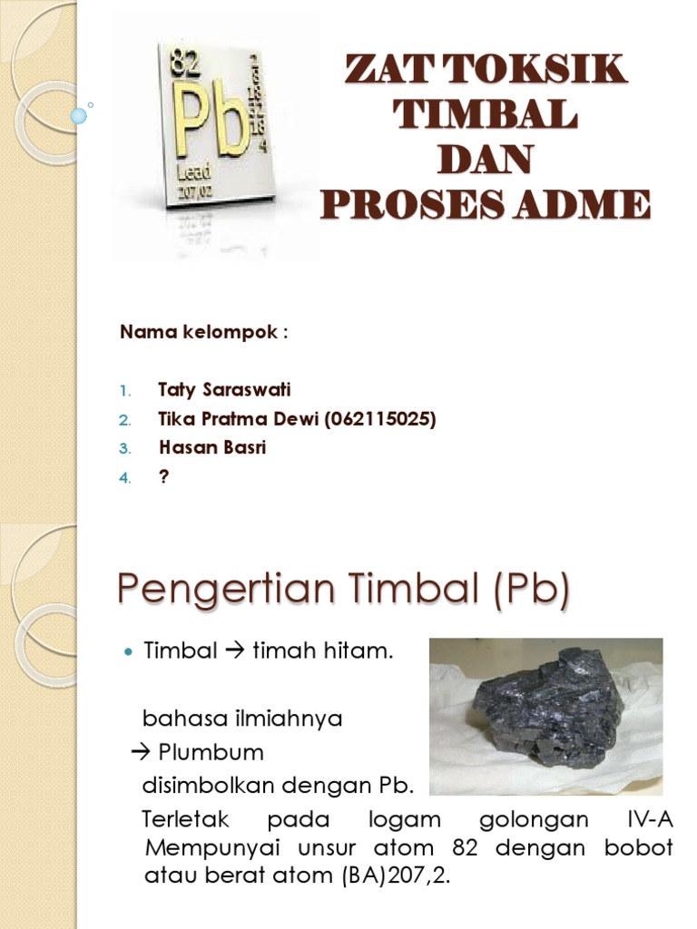 Zat Toksik Timbal PDF