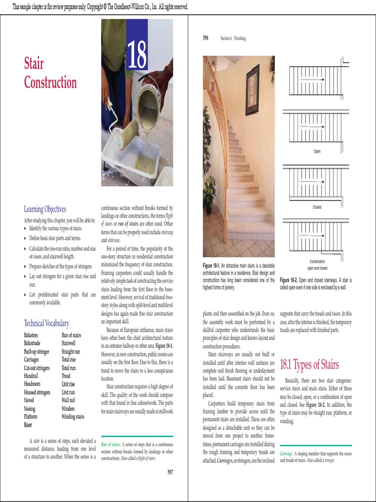 ch18 PDF | PDF | Stairs | Framing (Construction)