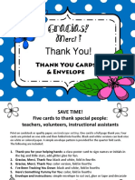 Thank You Cards Envelope Foldable s