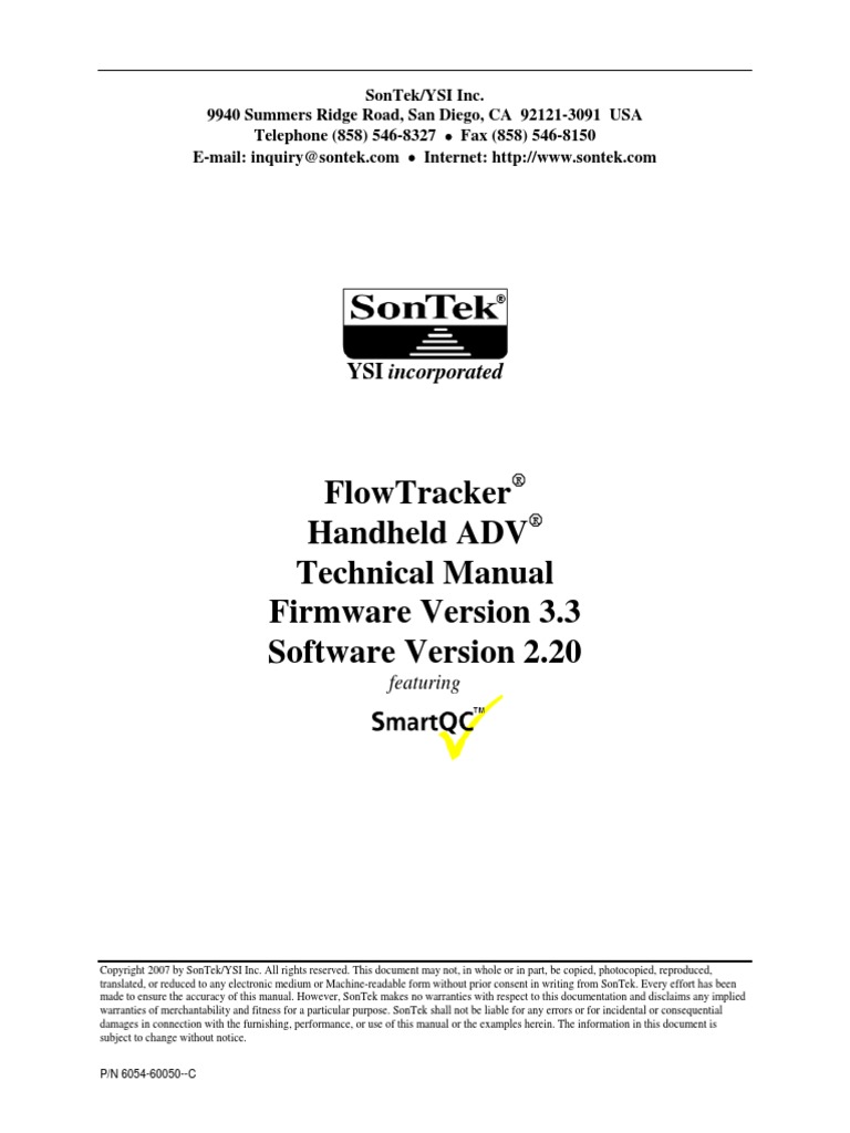 Flow Tracker Manual PDF | PDF | Signal To Noise Ratio | Personal Computers