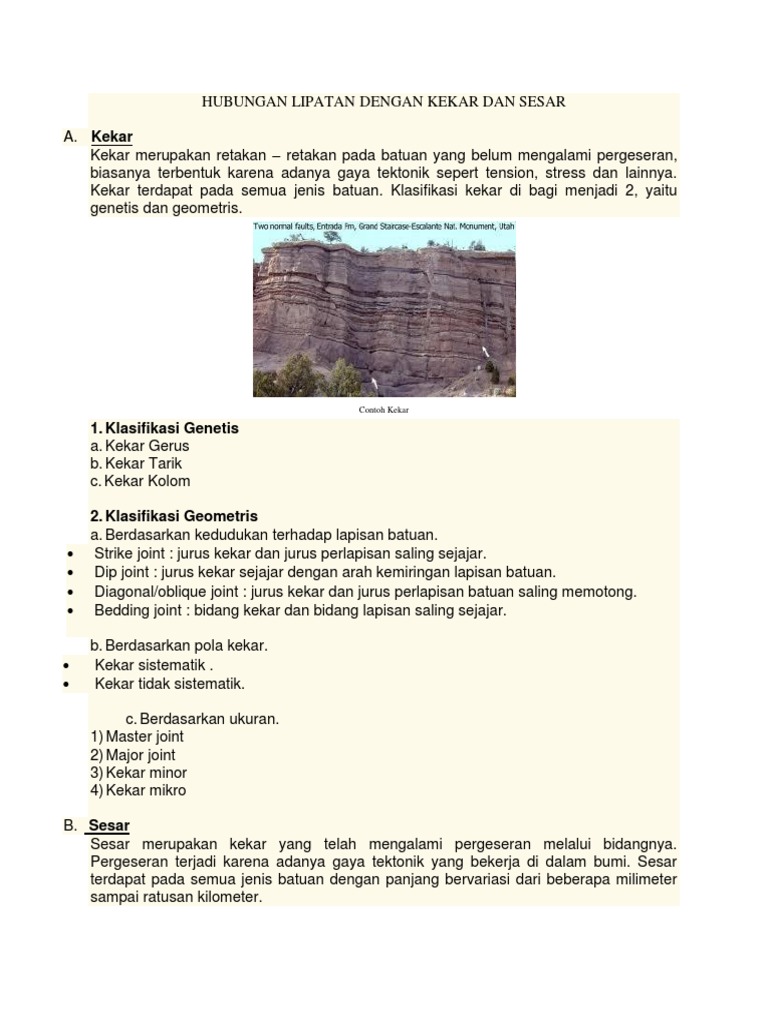 Analisis Kekar, Sesar, dan Lipatan | PDF