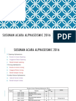 Rancangan Acara Opening dan Closing Alphaseismic 2016