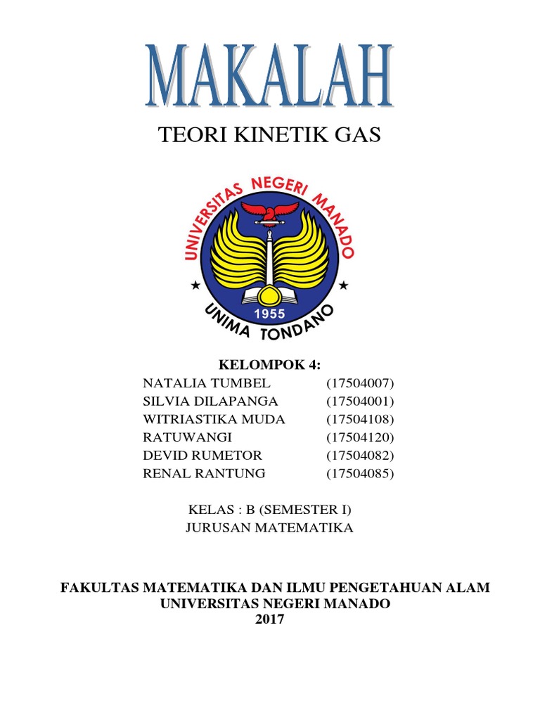 Teori Kinetik Gas Makalah