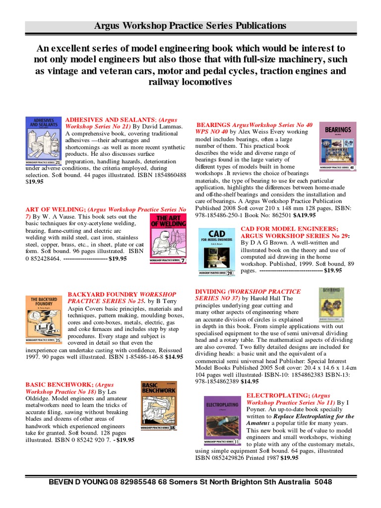 Model Engineering Publications A Comprehensive Collection of Technical