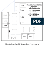 Dibuat Oleh: Saufik Ramadhan / 151354030: Denah Instalasi Listrik Lorong 2 Lab. Elektronika