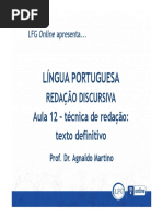 12 - Técnica de Redação Texto Definitivo