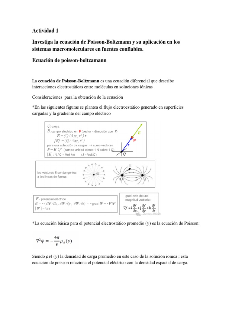Ecuación de Poisson Física