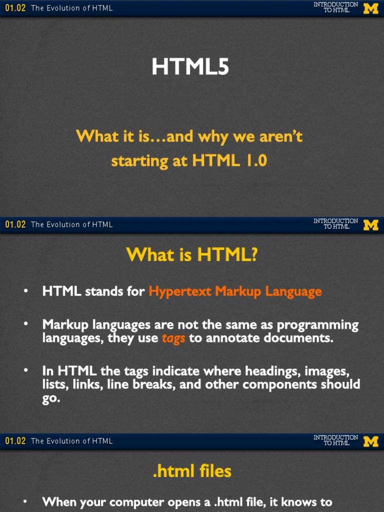 Introhtml PPT 01 02 | PDF | Html | Html Element