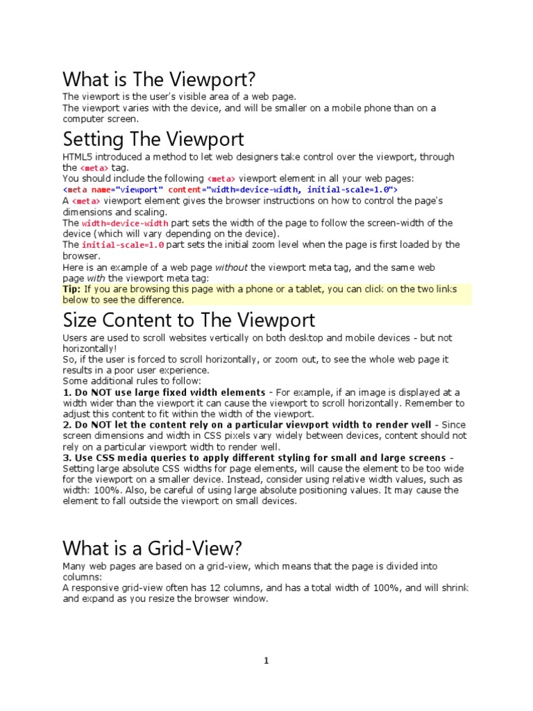 Responsive Web Design | PDF | Cascading Style Sheets | Web Page