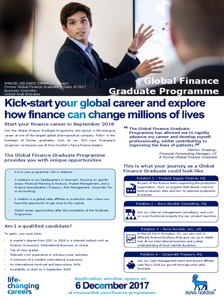 Novo Nordisk Global Finance Graduate Program | PDF | Global Financial ...