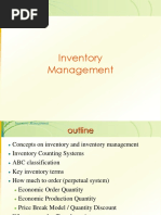 OSCM Ch7 Inventory Management