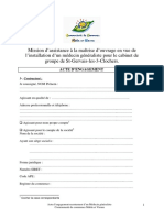 Mission D'assistance À La Maîtrise D'ouvrage en Vue de L'installation D'un Médecin Généraliste Pour Le Cabinet de Groupe de St-Gervais-les-3-Clochers