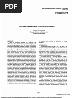 Risk-Based Management of Rotating Equipment