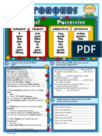 Pronouns Revision Fun Activities Grammar