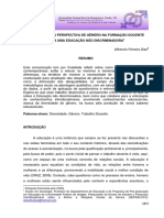 Introduzindo A Perspectiva de Gênero Na Formacao Docente