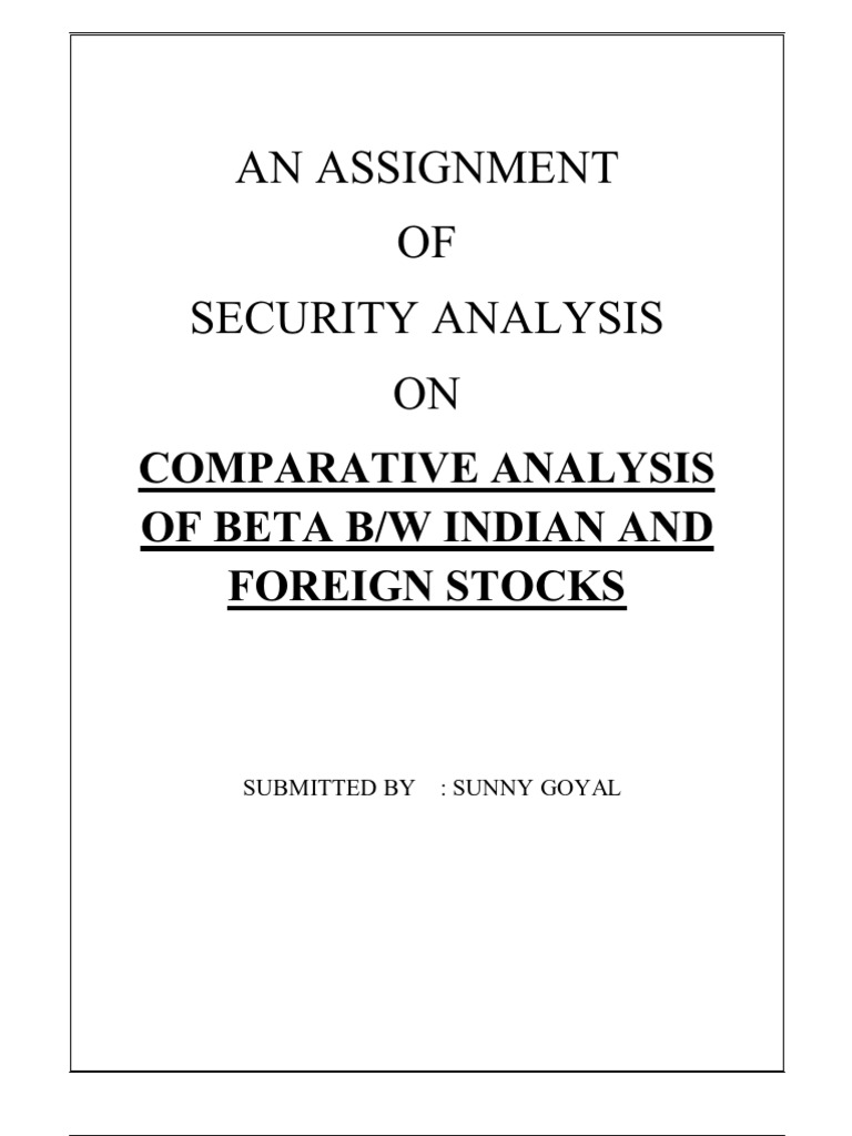 Unreadable Document Analysis | PDF | Beta (Finance) | Equity Securities