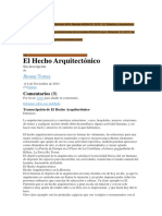 El Hecho Arquitectónico