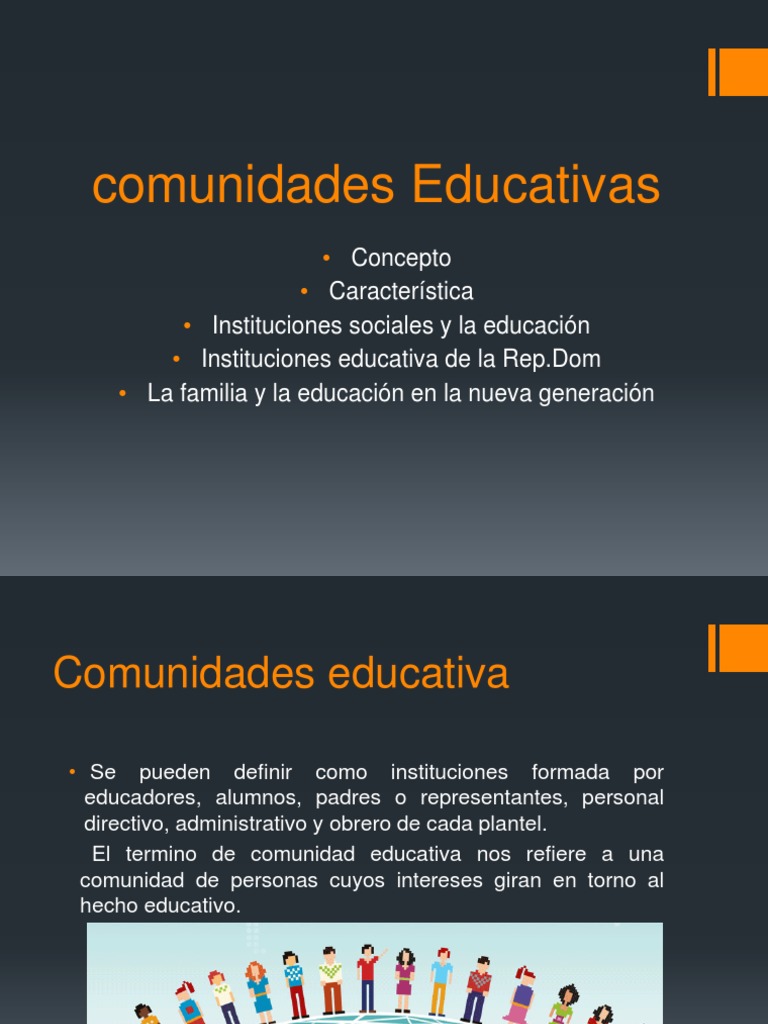 Definición y características de comunidades educativas | PDF ...