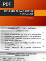 IMPUESTO AL PATRIMONIO VEHICULAR