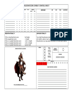 DRAGON REIGN - Female Combat Control Sheet