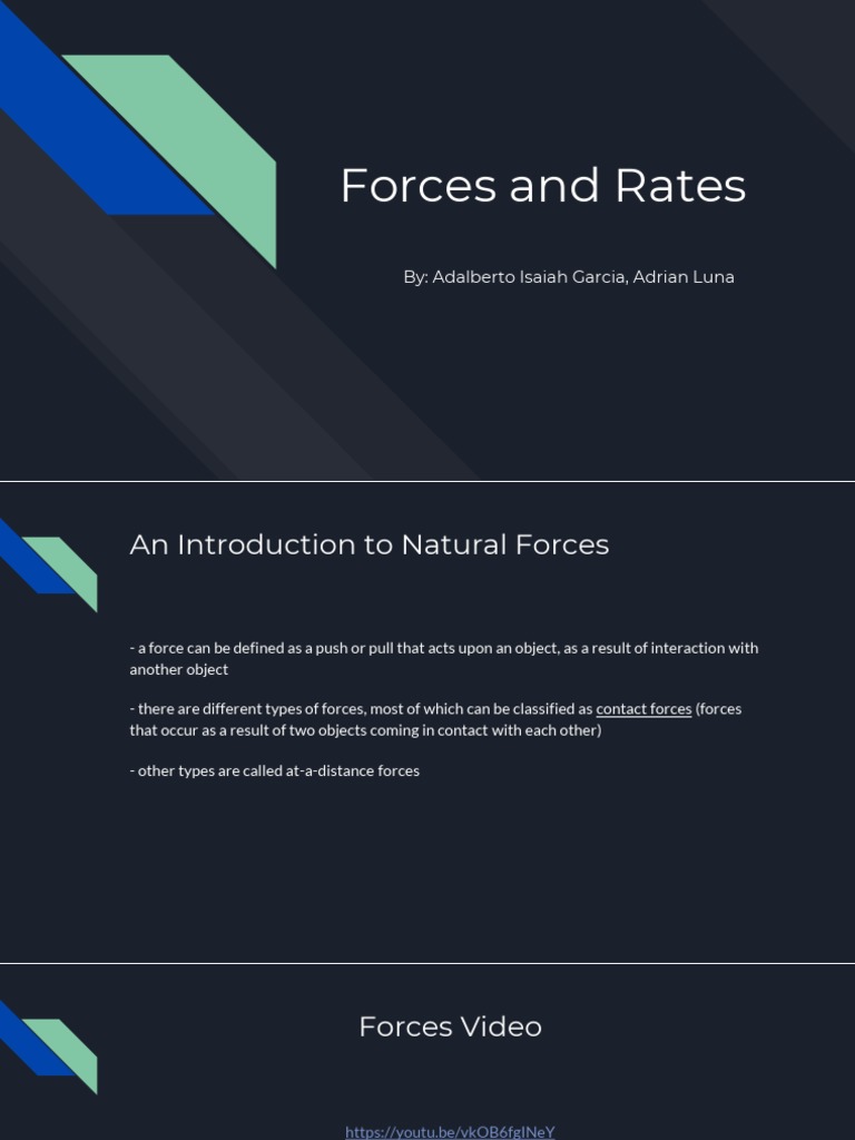 Forces & Rates for Students | PDF | Flight | Force
