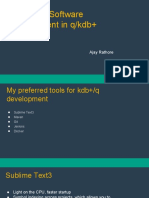 Pragmatic Software Development in Q/KDB+: Ajay Rathore