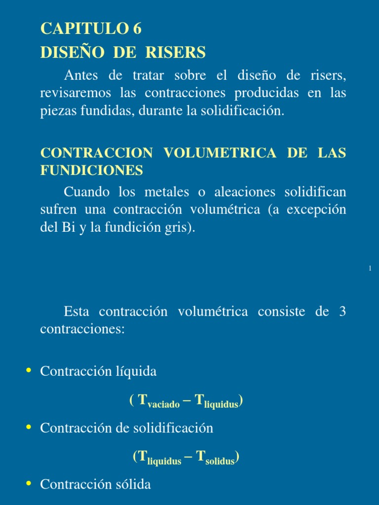 Diseño de Risers en Fundición de Metales | PDF | Aluminio | Cobre