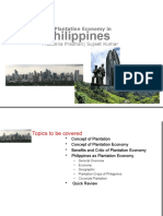 Plantation Economy in Philippines