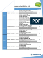 Cronograma Nivel A1 - 0817