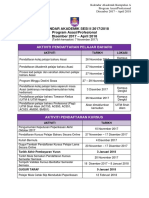 Kalendar Akademik Kumpulan A Program Asasi Profesional Disember 2017 - April 2018