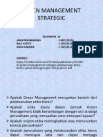 Green Management Strategic. PPT (Kelompok 10)