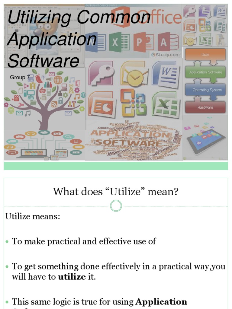 Understanding Application Software Usage | PDF | Application Software ...