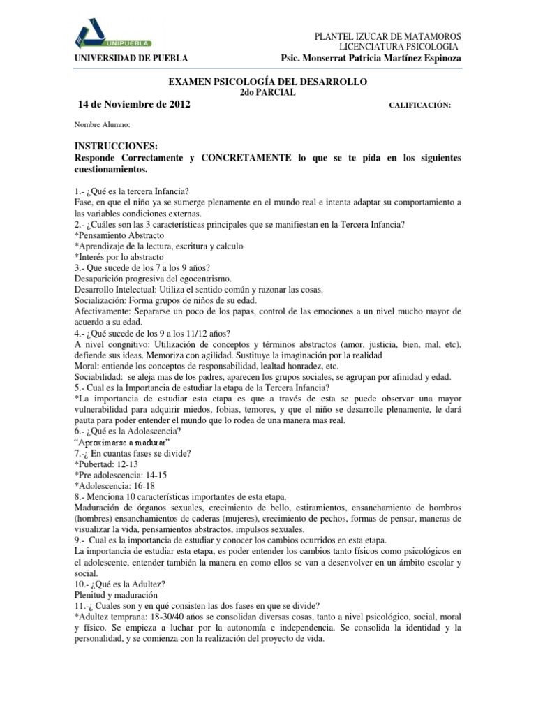 Etapas del Desarrollo Humano en Psicología | PDF | Vejez | Adultos