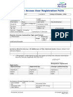BS-FRM-026 Remote Access User Registration Form