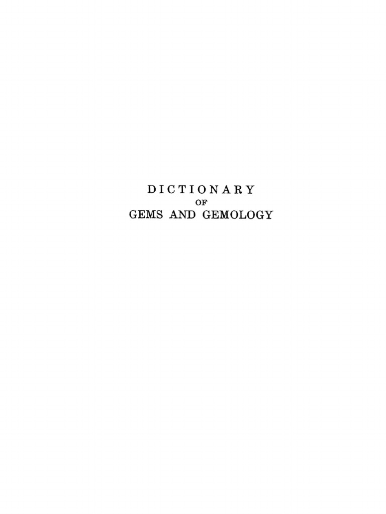 Dictionary of Gems and Gemology GIA Robert M Shipley 1948 | PDF | Amber ...