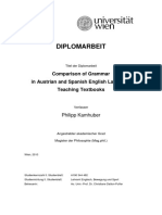 Comparison of Grammar in Austrian and Spanish English Language Teaching Textbooks