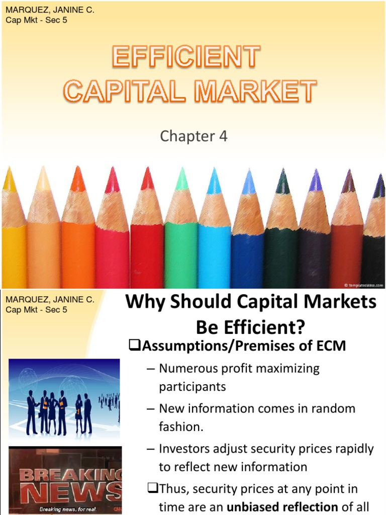 Efficient Capital Market Powerpoint 1 | Technical Analysis | Efficient ...