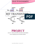 BJT Transistor Amplifier: Project