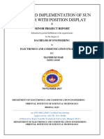 Design and Implementation of a Solar Tracker