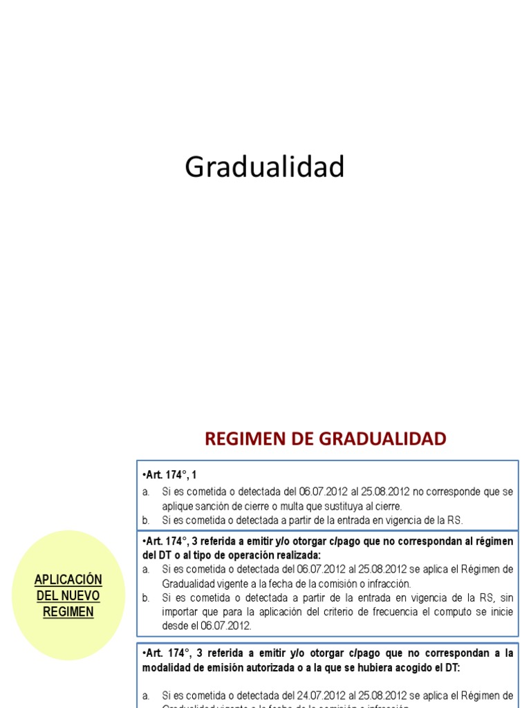 Régimen de Gradualidad Tributaria | PDF | Gobierno