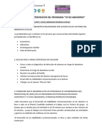 Propuesta de Intervención Del Programa "Yo No Abandono"