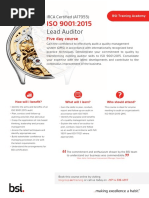 ISO 9001 - 2015 (Lead Auditor-IRCA)