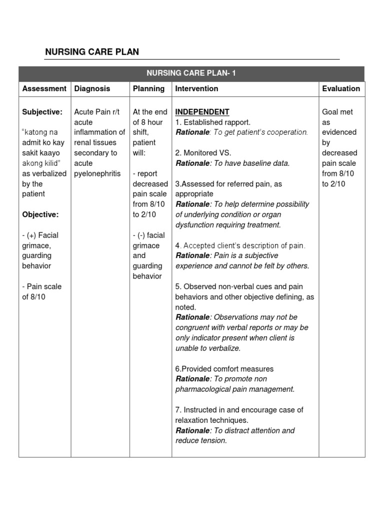 Family nursing care plan case study picture