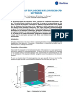 Simulation of Explosions in Flowvision