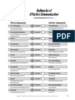 Hallmarks of Effective Communication