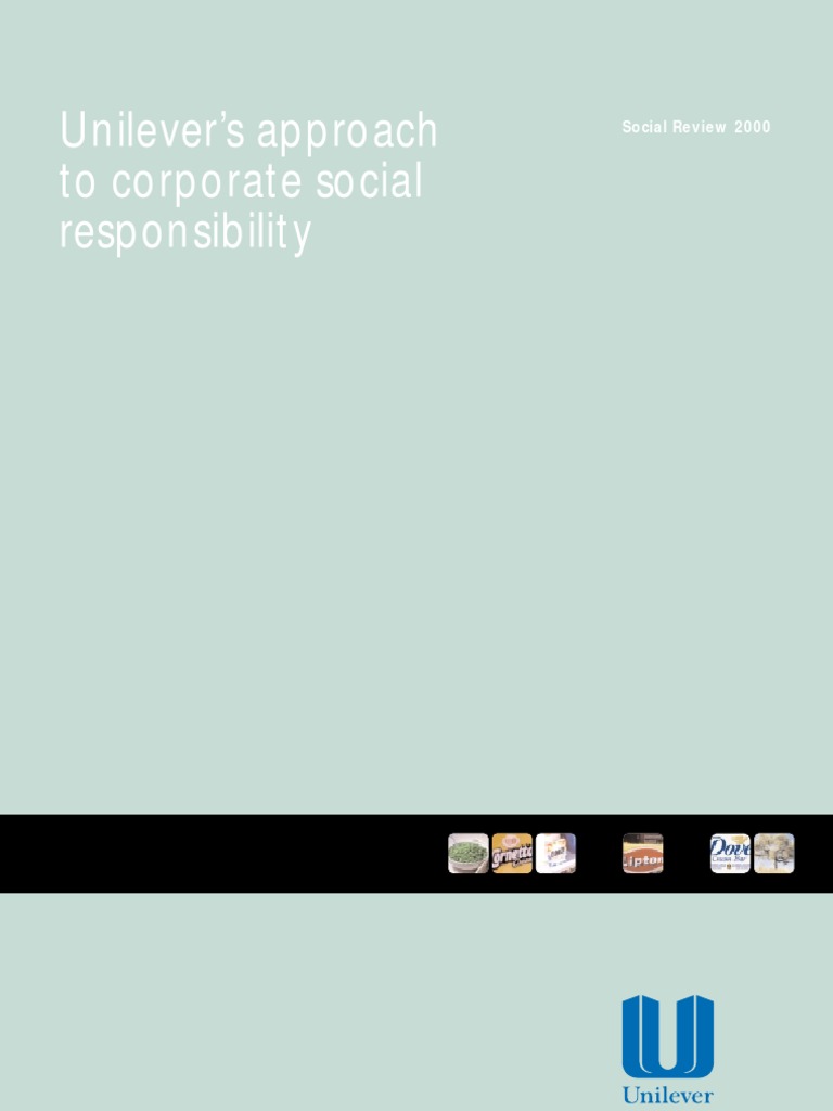 Unilever's 2000 CSR Initiatives Overview | PDF | Unilever | Corporate ...