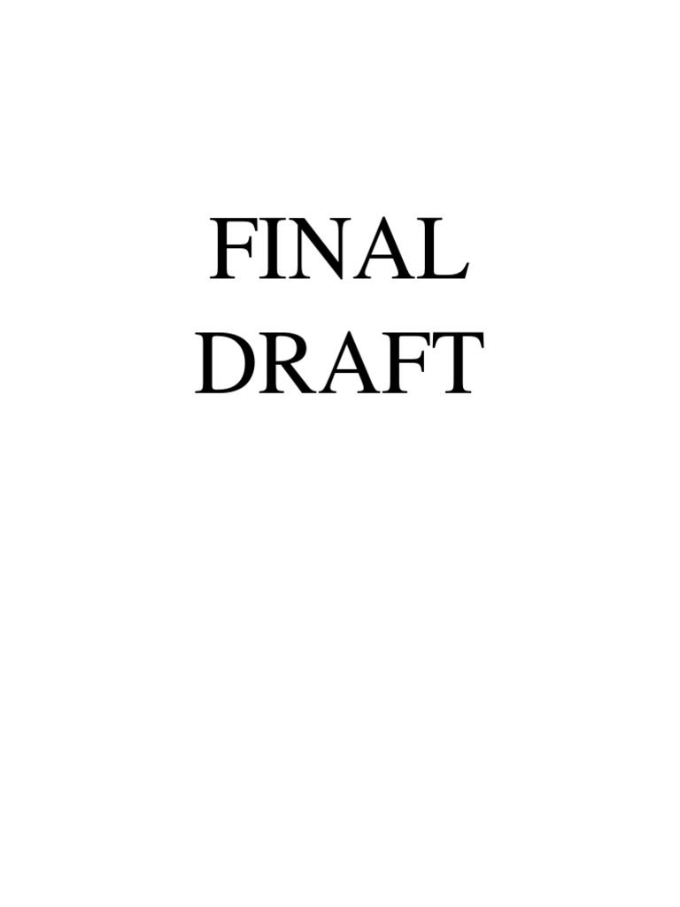 Final Draft | PDF